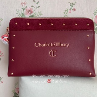 แท้💯% Charlotte Tilbury กระเป๋าคสอ.ใบใหญ่ หนังสวย สวยมาก แท้จากเคาเตอร์ ซิปดี ตัดเย็บดี สีแดงเบอกันดี พร้อมส่งค่ะ ❤️🎵✨