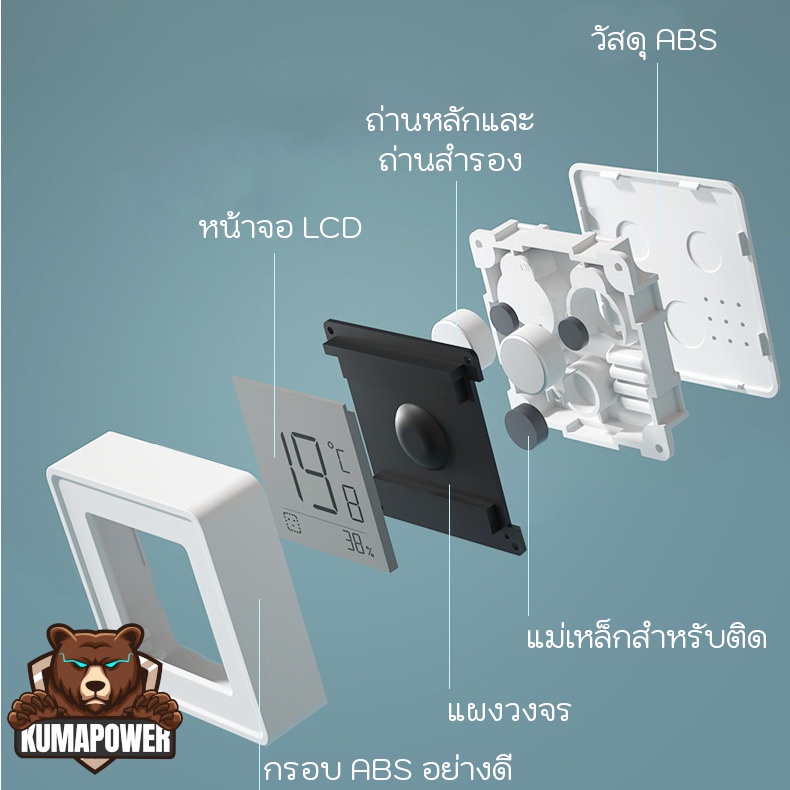 [ส่งจากไทยส่งไว] วัดอุณหภูมิ ความชื้น ขนาดเล็ก ไฮโกรมิเตอร์ พร้อมแสดงหน้าสถานะความสบาย - รูปที่ 2