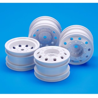 TAMIYA 54964 ON ROAD RACING TRUCK WHEELS (WHITE, F&amp;R/2PCS. EACH)