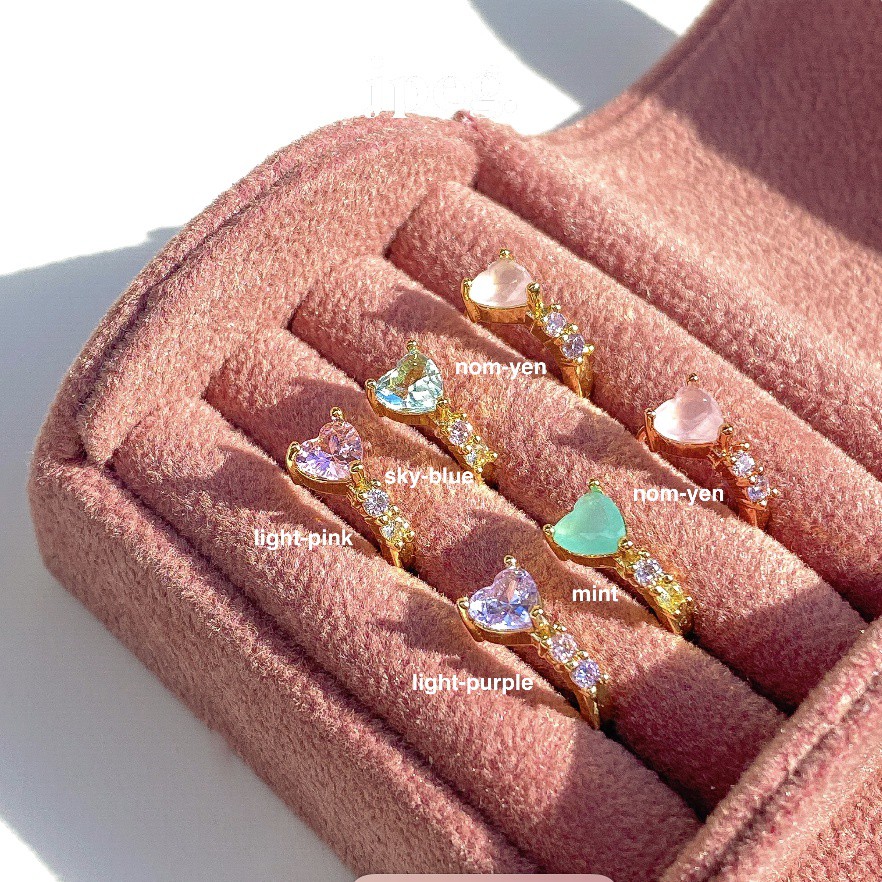 heart beat earring (Brass)