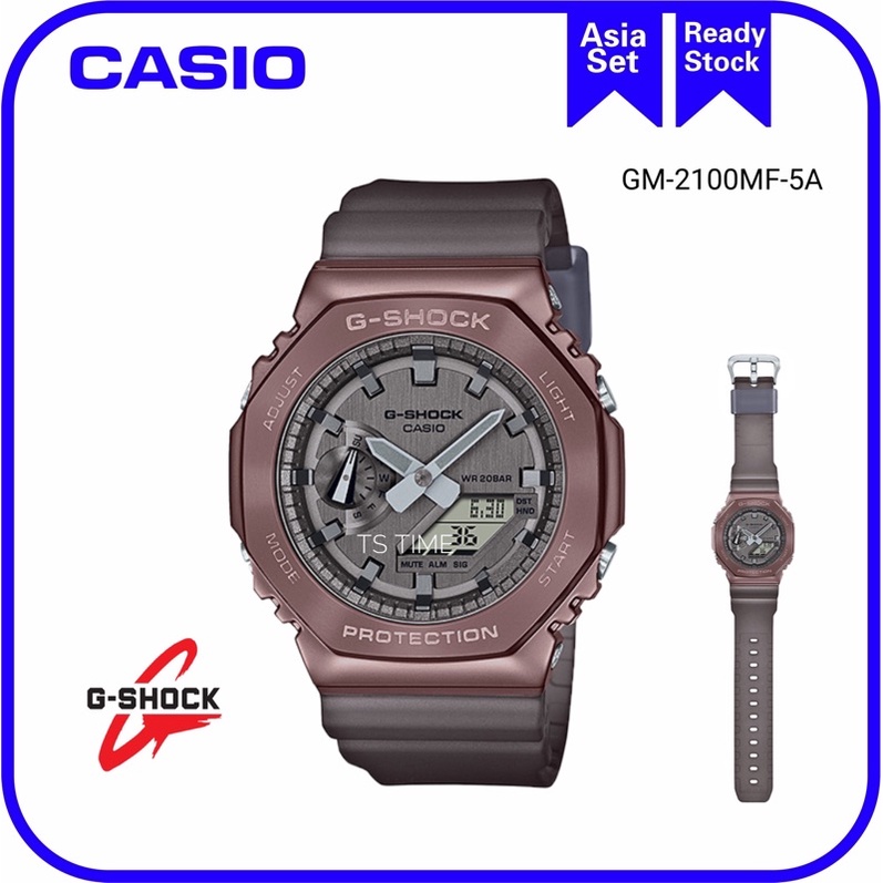 G-shock GM-2100 Midnight Fog Series GM-2100MF-5A GM-2100MF-5 GM-2100MF GM-2100 กีฬานาฬิกา unisex นาฬ