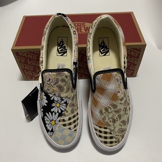 Vans slip on daisy flower