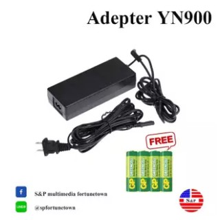 อะแดปเตอร์ไฟ YONGNUO 19V รุ่น5A AC 100-240 โวลต์สำหรับ YONGNUO YN900 แถมฟรี ถ่าน AA GP 1 แพ็ค