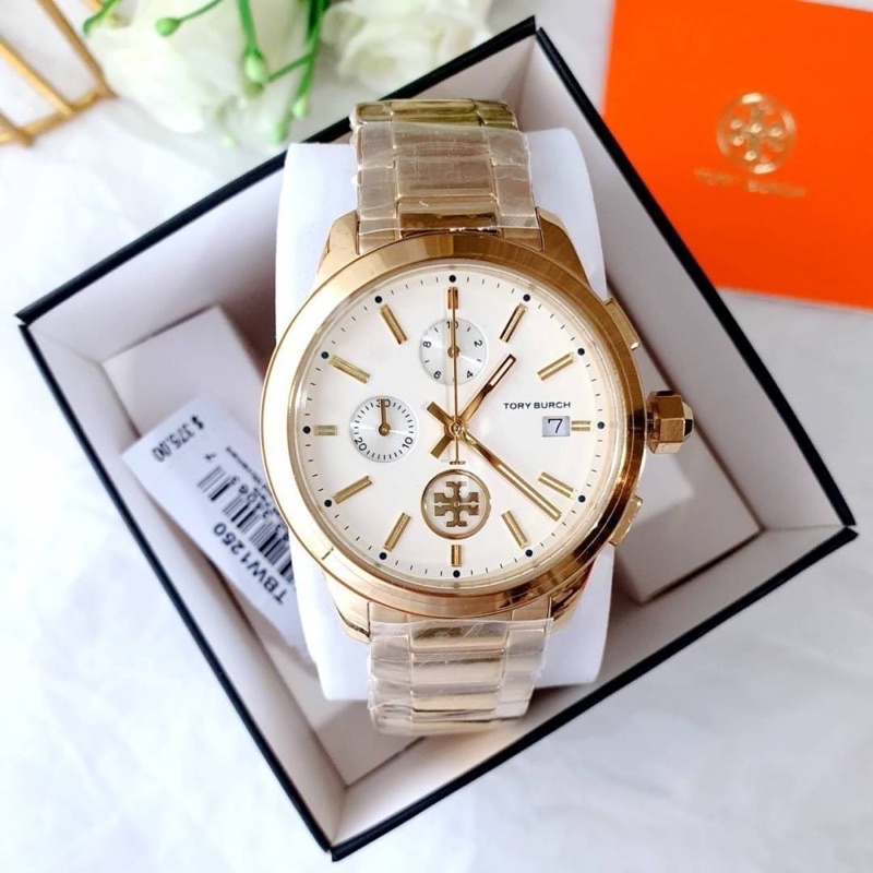 ผ่อน0%) นาฬิกา ????Tory Burch???? ????Collins Chronograph