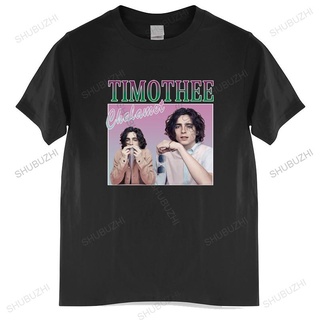 ถูกสุดๆเสื้อยืดผ้าฝ้าย แขนสั้น คอกลม พิมพ์ลาย Timothee Chalamet สไตล์วินเทจ ยุค 90s ไซซ์ยูโร สําหรับทุกเพศ