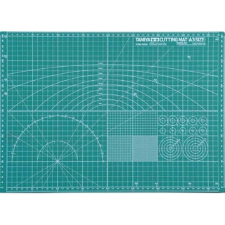 Tamiya #74076 – Cutting Mat (A3 Size/Green) แผ่นรองตัดขนาด A3