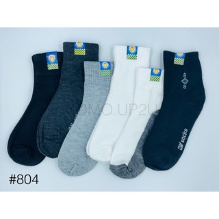 OW Socks ถุงเท้าทำงานข้อกลาง 804 แพ็ค 12 คู่