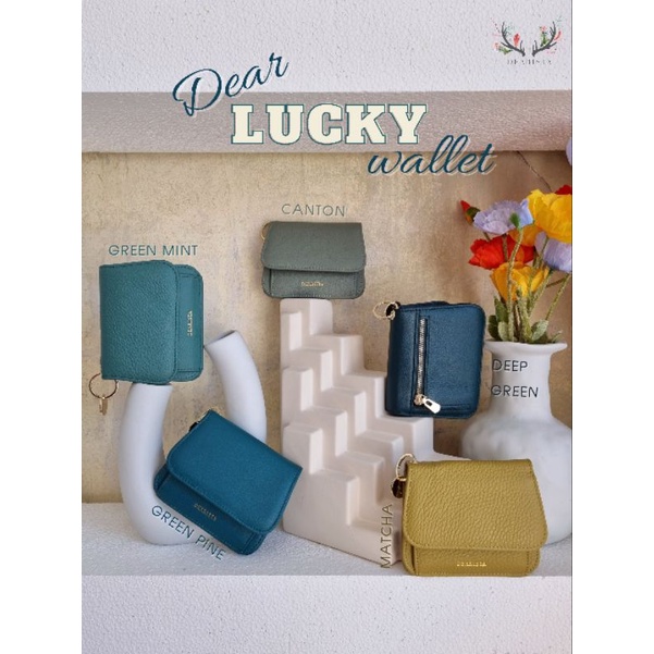 กระเป๋าสตางค์ใบสั้นหนังวัวแท้ รุ่น lucky Dearista