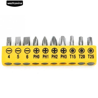 ขนาดต่างๆแม่เหล็ก Torx Slotted Phillips ไขควง Bits Tool