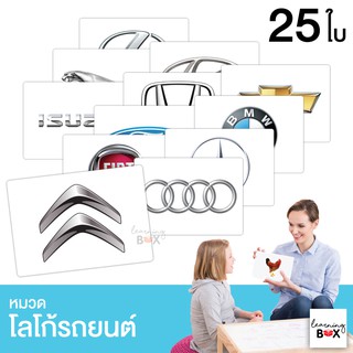 flashcard แฟลชการ์ด บัตรคำศัพท์ใหญ่ [ หมวดโลโก้รถยนต์ Car logo]