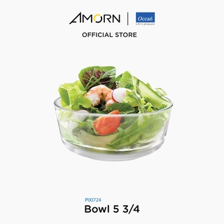 AMORN - (Ocean) P00724 Bowl [1กล่อง(6ใบ)] - ชามแอสชูแร็น ชามดินเนอร์เเวร์ ชามโอเชี่ยนกลาส 5.75 นิ้ว Assurance 5.75"