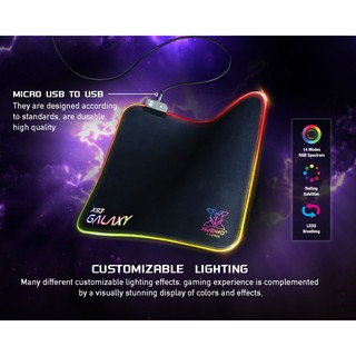 แผ่นรองเมาส์ Mouse PAD NUBWO-X GALAXY X93 RGB