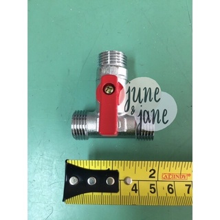 บอลวาล์วสามทางเกลียวนอกไซด์1/2”เกลียวนอกสามข้าง