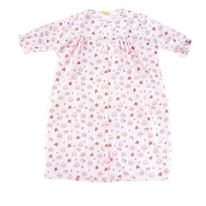 Kakao Friends ชุดนอนเดรสแขนสั้นผู้หญิง ลาย Apeach