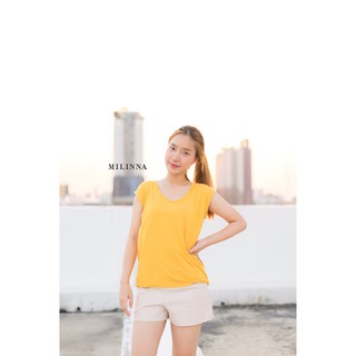 MILINNA PT-55 เสื้อแขนกุดคอยูวี CARDIGAN_NISTA​