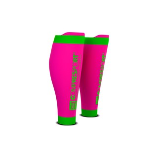 Compressport รัดน่อง ปลอกรัดน่อง อุปกรณ์พยุงกล้ามเนื้อน่อง ใส่เล่นกีฬา CALF R2 v2 Fluo Pink