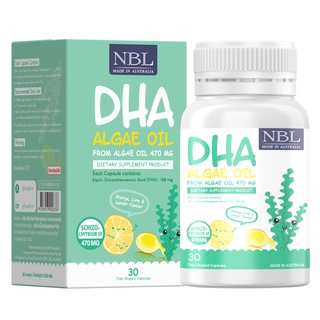 NBL DHA Algae Oil from Algae Oil 470 mg (30 Capsules)