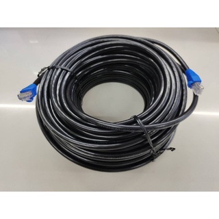 สายเเลนภายนอก CAT6 ขนาด50เมตร / สายRJ45 OUTDOOR CAT6  เเบบเข้าหัวสำเร็จ