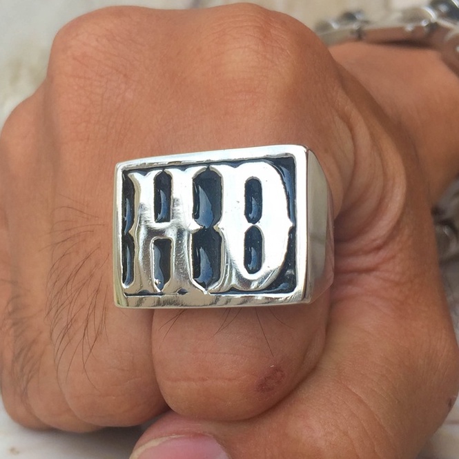 แหวน HD harley davidson สแตนเลสแท้ stainless 316l แหวนผู้ชาย