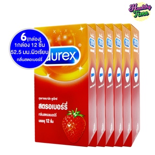 Durex Strawberry แบบ 12 ชิ้น/กล่อง x 6กล่อง