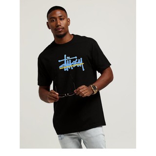 Stussy เสื้อยืดลําลองแฟชั่นสําหรับผู้ชายผู้หญิงแขนสั้นทรงหลวม ใหม่