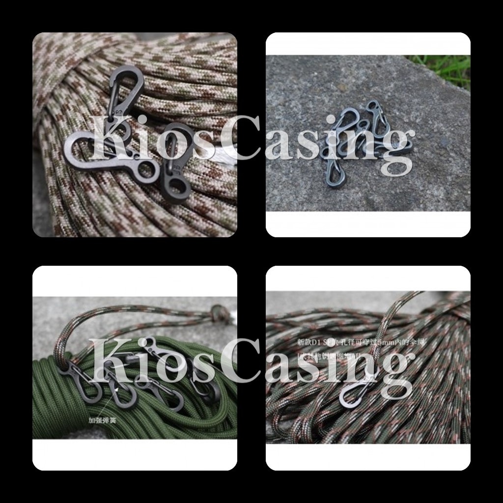 GANTUNGAN KR5 Mini Carabiner พวงกุญแจตะขอหัวเข็มขัด Carabiner กระเป๋าตะขอ