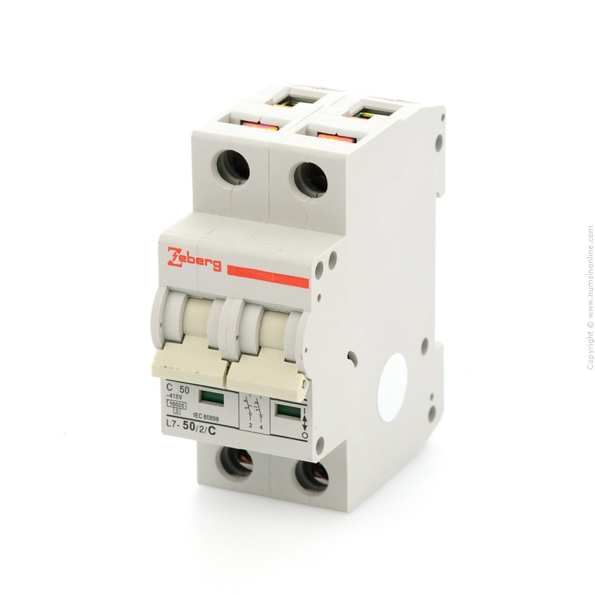 เมนเบรกเกอร์ 50A 2P ZEBERG