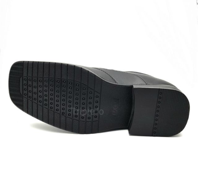 BAOJI คัชชูหนังแบบสวม หัวตัด BJ3375 สีดำ ไซส์ 39-47