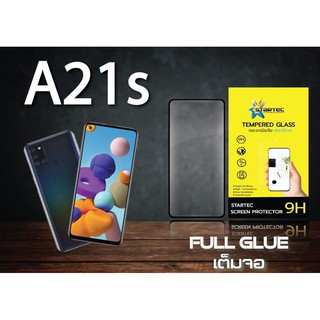 Startec ฟิล์มกระจกเต็มจอ Samsung A21s  +หลังเคฟล่า Black สินค้าคุณภาพ รับประกันของแท้ 100%