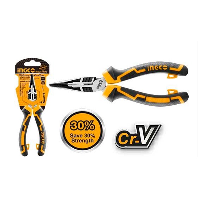INGCO "คีมปากแหลม 6"" รุ่น High Leverage " HHLNP28160