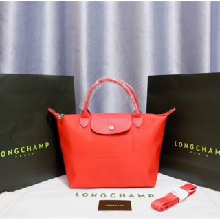 กระเป๋า  Longchamp Le Pliage Neo Size S Color :  Clementine Ref 422