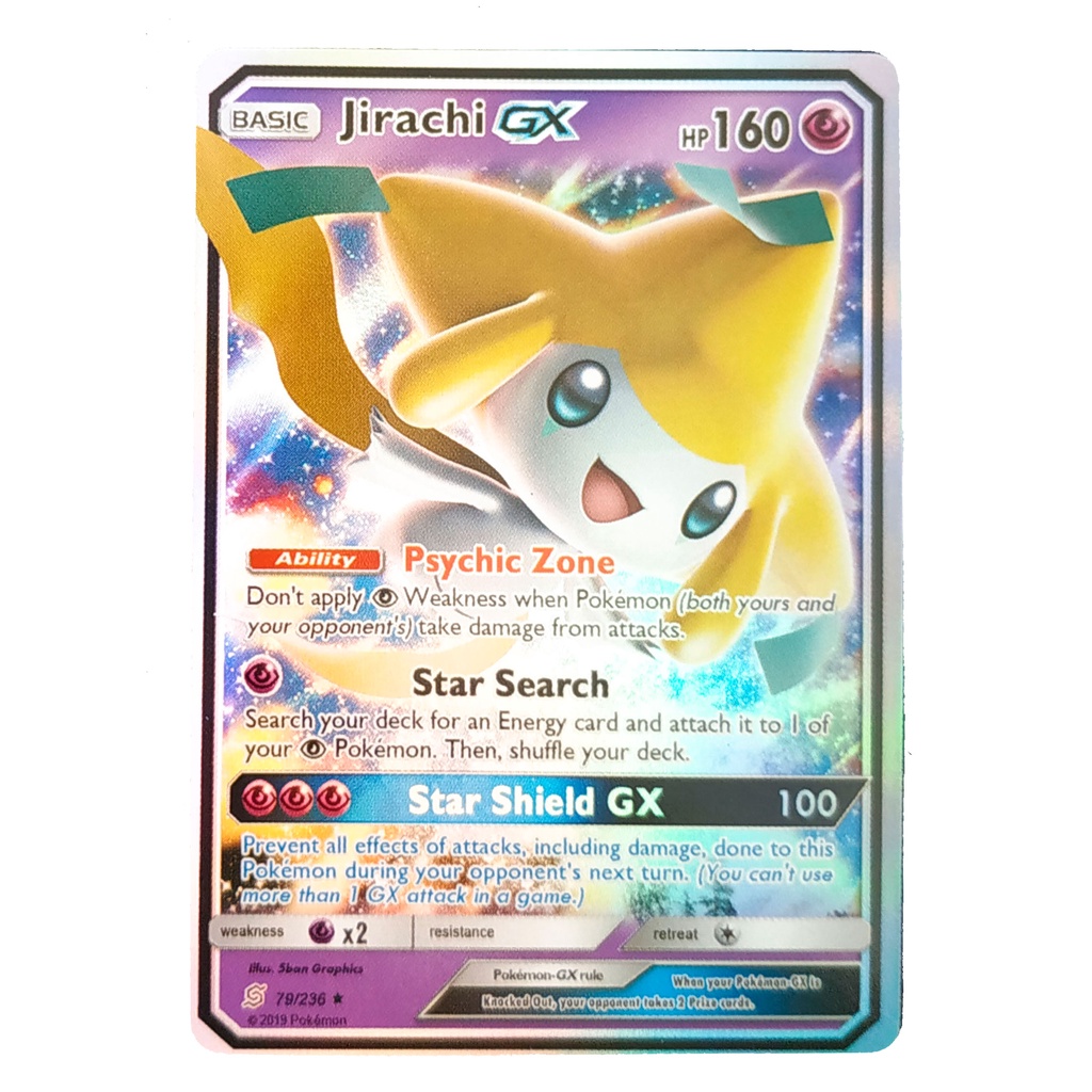 Jirachi GX Card 79/236 จิราชิ Pokemon Card Shining Series ภาษาอังกฤษ