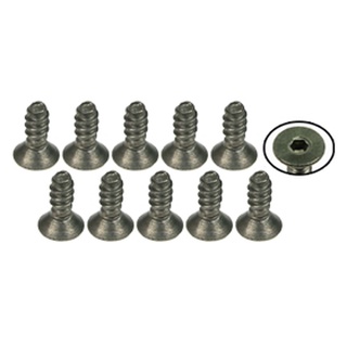 3Racing TS-FSM308S M3 x 8 Titanium Flat Head Hex Socket - Machine (10 Pcs)