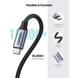 UGREEN รุ่น US372 สายเพิ่มความยาว USB-C 3.2 Extension Type C Male to Female Gen2 10Gbps ยาว0.5-1m