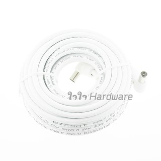 สายคอนโด สายเคเบิล สายอากาศทีวี 10 เมตร RG-6U แจ็คตัวผู้สองข้าง I52-05