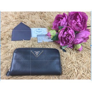 🎀Salesผ่อนได้จ้า🎀🎀 Prada Saffiano  Authentic Triang สีNero Im0506 พร้อมการ์ด แท้ 100% used like new มีใบเดียวจ้า💥💥