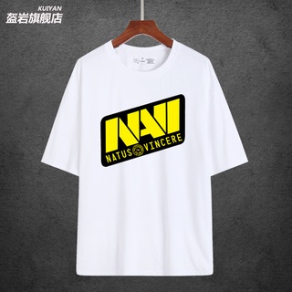 เสื้อยืดคอกลมเสื้อยืดแขนสั้น ลายทีม Natus Vincere CSGO DOTA2 Ukraine NAVI สําหรับผู้ชายS-5XL