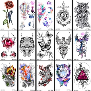 MN-251-300 สติ๊กเกอร์แทททู ไซส์ มินิมอล ขนาด 6x10.5cm sticker tattoo