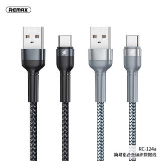 Remax RC-124 Type C สายชาร์จเร็ว Usb สายชาร์จเร็ว 2.4A สายชาร์จ 1 เมตร