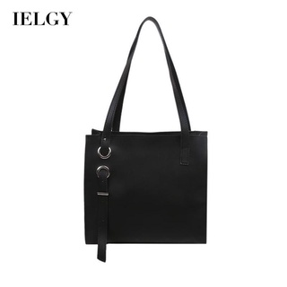 IELGY retro large-capacity fashion Korean casual one-shoulder shopping bag women