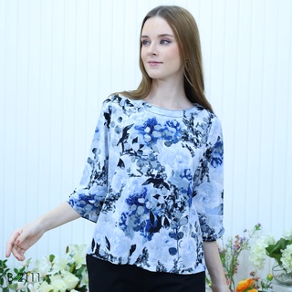 MIKIKO Blouse MI-B2111 แฟนซีไลคร้า แขนยาว IGPU22-1