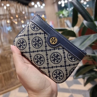 TORY BURCH T MONOGRAM CARD CASE KEY RING