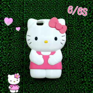 พร้อมส่งเคสซิลิโคนตัวkitty 3Dสำหรับไอโฟน6/6S ราคา 170 บาทส่งฟรี