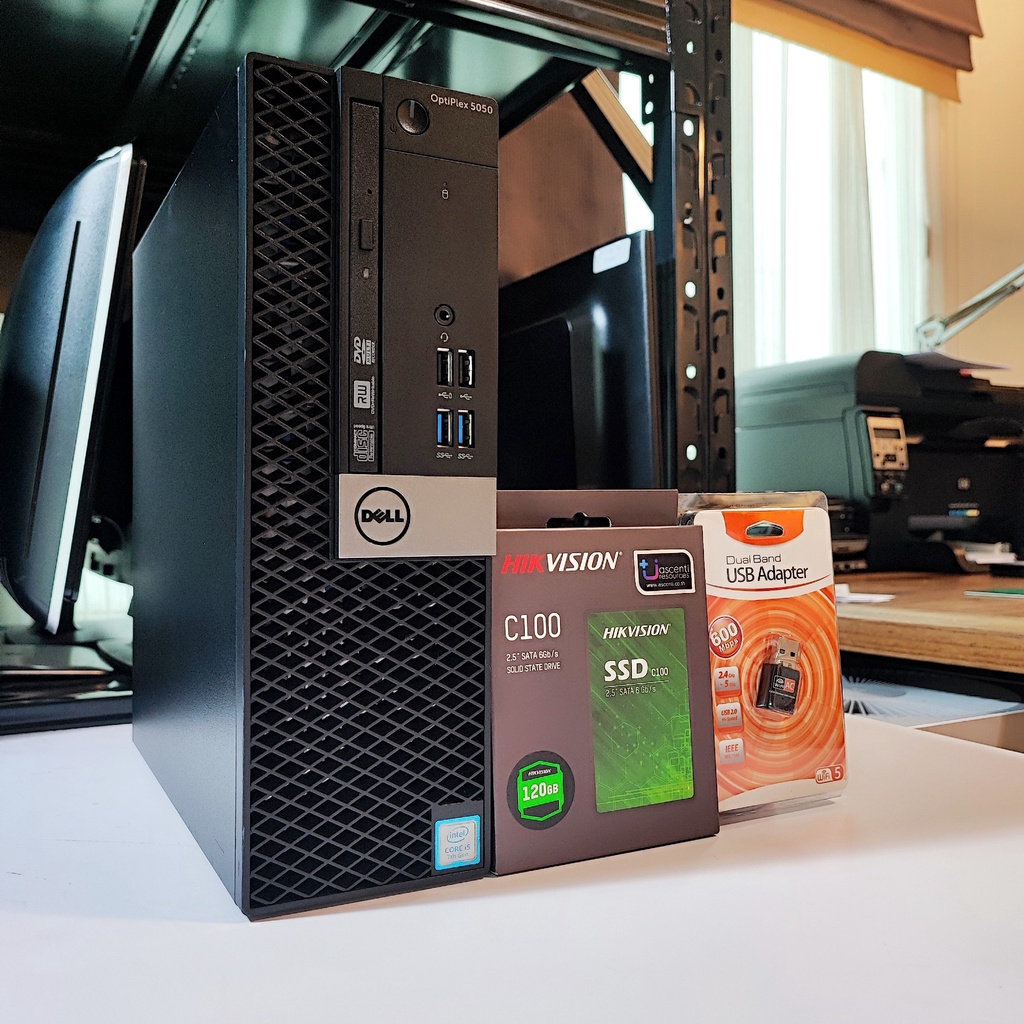 คอมพิวเตอร์มือสอง Dell Optiplex - CPU Core i5-7500@3.40GHz | SSD 128/256/512 GB | พร้อมเชื่อมต่อ WIFI 5 GHz. สภาพสวย A+ #8