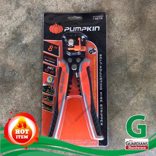 คีมปอกสายไฟอัตโนมัติ ย้ำสาย ตัดสาย Pumpkin (ของแท้) รุ่น PTT-205AWS #14618 ระบบ 3ฟังก์ชั่น