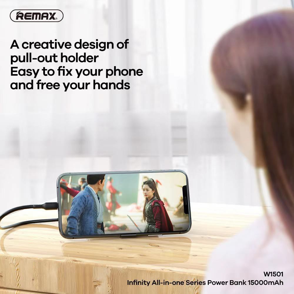 แบตสำรอง Power Bank TypeC To Lightning 15000mAh REMAX W1501 15000mAh