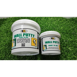 Bosny Wall Putty บอสนี่ วอลล์ พุตตี้ โป้ว อุด ซ่อมกำแพง รอยแตกร้าว ฉาบผนัง รอยร้าว รูพรุน คอนกรีต ปูน กระเบื้อง 0.5 kg.