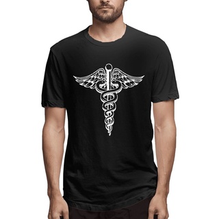 เสื้อยืด พิมพ์ลาย Caduceus Symbol Nurse Doctor Emt สไตล์ฮิปฮอป สําหรับผู้ชาย