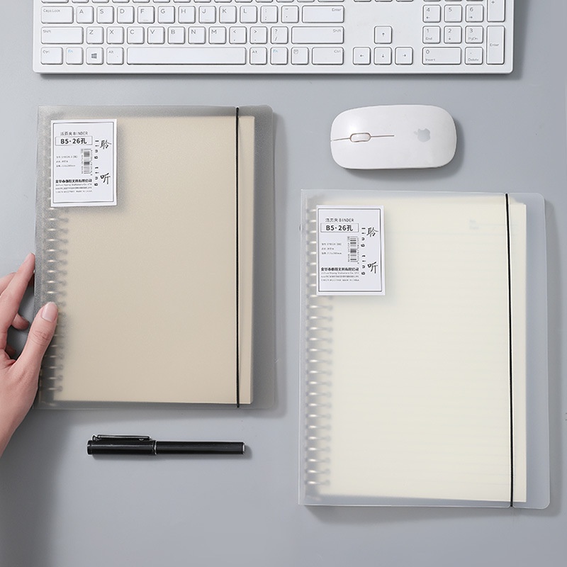 Ready StockInklink 8Hole A4 Multifunctional Storage Clip Transparent Binder A5 B5 Multifunctional No