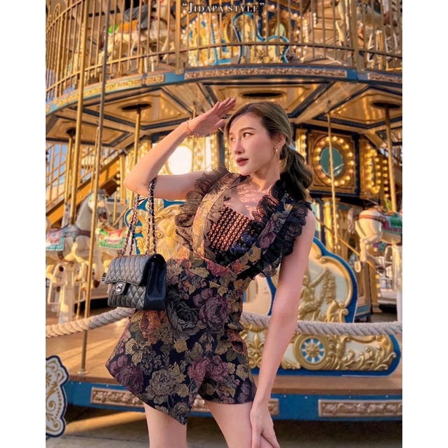 จั๊มผ้าทอ งานตามหา ป้ายValley Girl ไซL มือ1ป้ายห้อย  ชุดสวยมาก